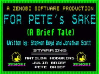 For Pete's Sake (1993)(Zenobi Software)(Side A) Rom